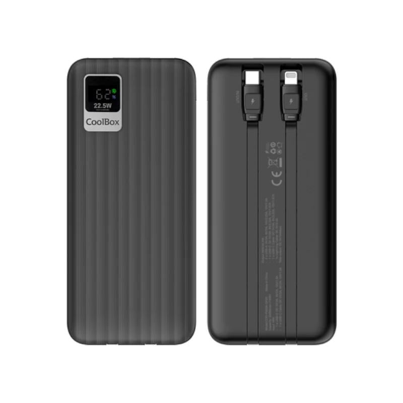 PowerBank DP10 10000MAH LCD Negro Carg Ráp