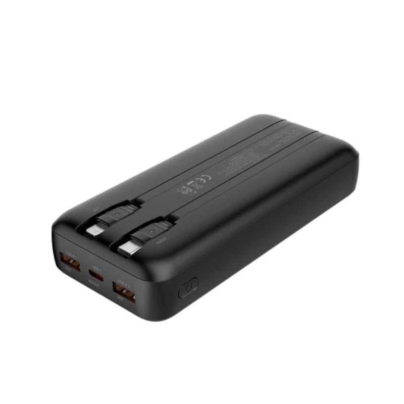PowerBank DP20 20000MAH LCD Negro Carg Ráp